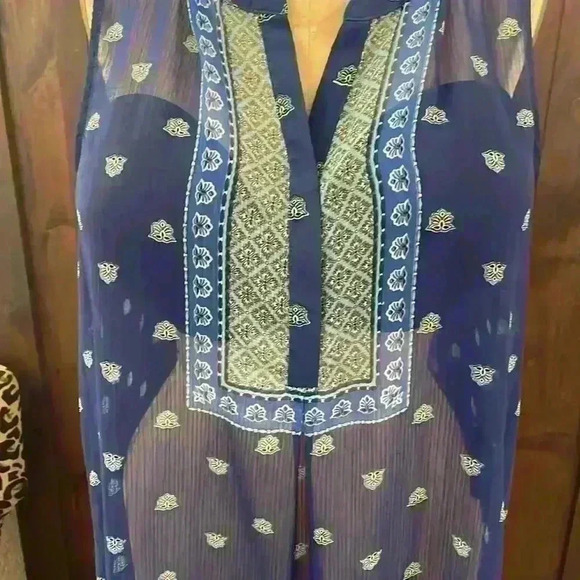 Knox Rose, High Low Chiffon Tunic, Size L - Picture 2 of 5